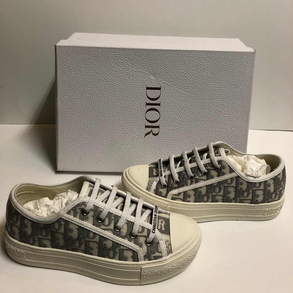 Christian Dior Walk’ N Dior S 36 Grey/White Monogram Sneaker